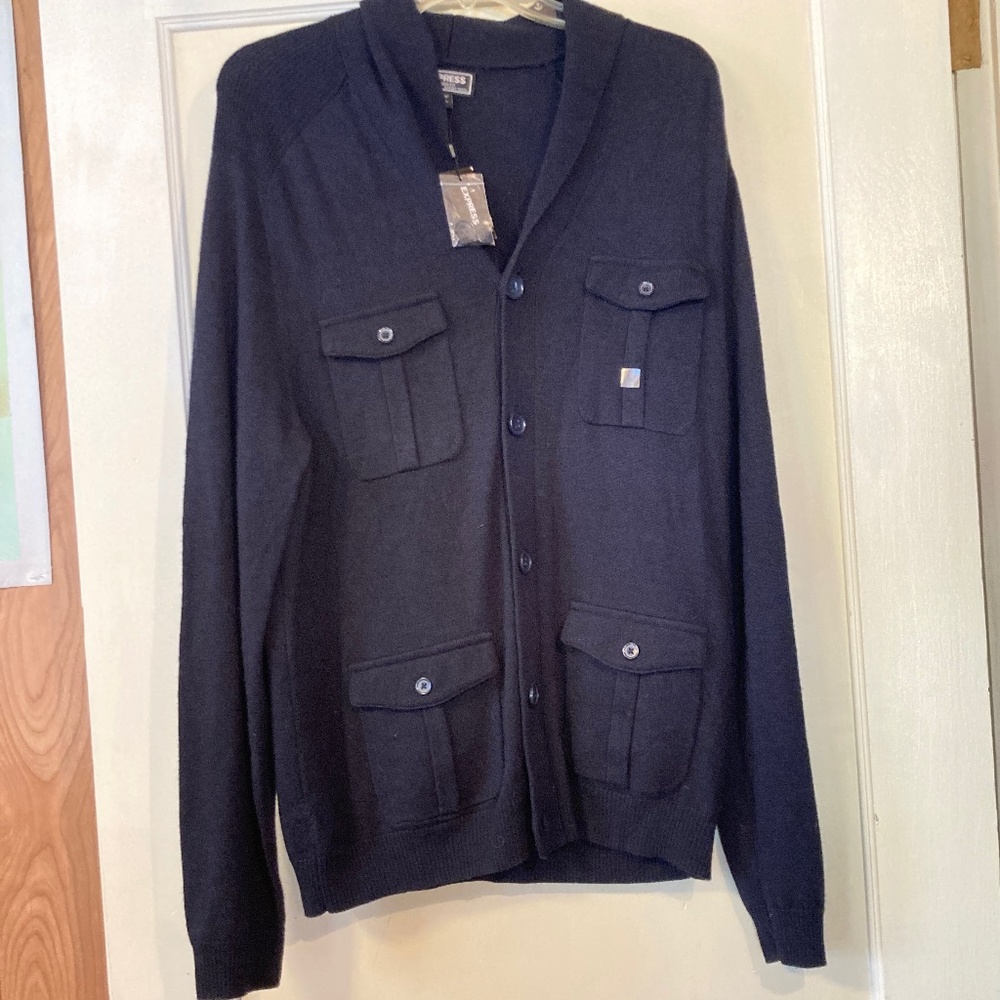 BNWT Express Navy Blue Cardigan